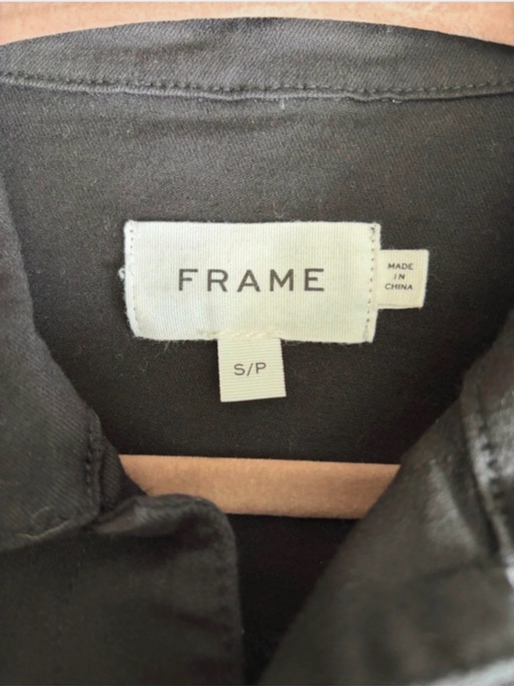 Frame Premium Black Denim Short-Sleeve Utility Jumpsuit Sz S Edgy Chic Minimal - Picture 5 of 8